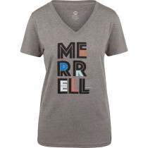 Merrell Women's Palmer T-Shirts Grey Heather/black