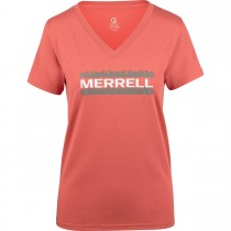 Merrell Womens's Pascal T-Shirts Apricot Brandy/boulder/white